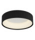 Kemp Integrated LED Cylindrical Ceiling Light Matt Black 2700-4000-6000K-8