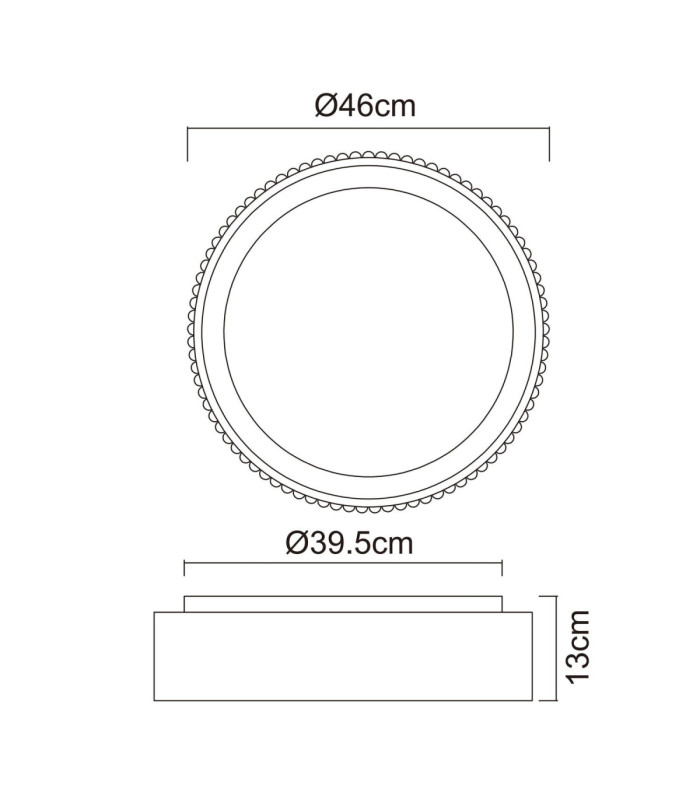 Kemp Integrated LED Cylindrical Ceiling Light Matt Black 2700-4000-6000K-9