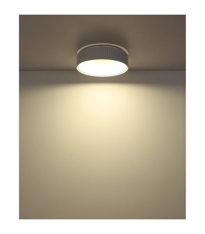 Kemp Integrated LED Cylindrical Ceiling Light Matt White 2700-4000-6000K-6