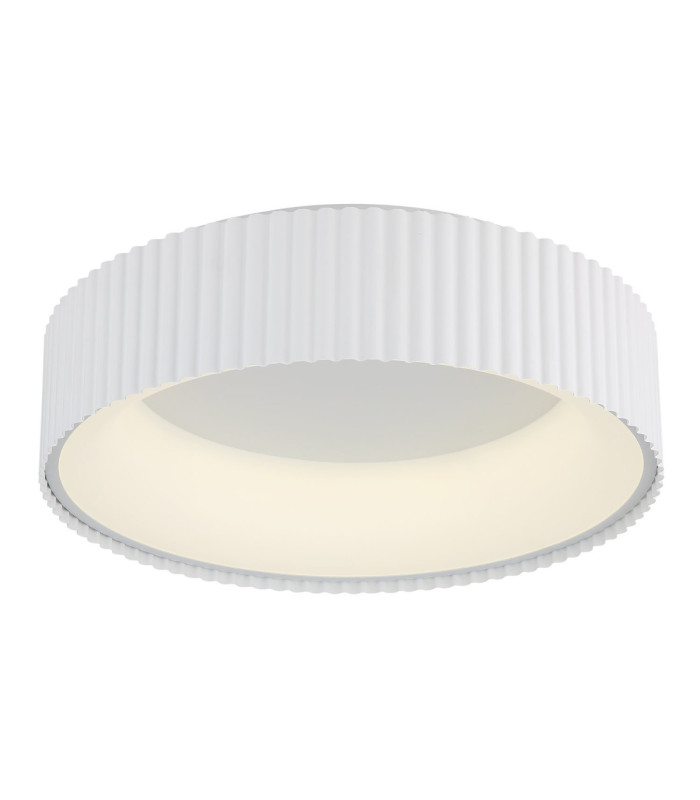 Kemp Integrated LED Cylindrical Ceiling Light Matt White 2700-4000-6000K-8