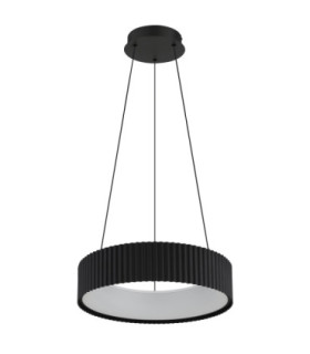 Kemp Integrated LED Cylindrical Pendant Ceiling Light Matt Black 2700-4000-6000K-2