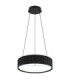 Kemp Integrated LED Cylindrical Pendant Ceiling Light Matt Black 2700-4000-6000K-5
