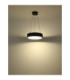 Kemp Integrated LED Cylindrical Pendant Ceiling Light Matt Black 2700-4000-6000K-6