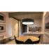 Kemp Integrated LED Cylindrical Pendant Ceiling Light Matt Black 2700-4000-6000K-7