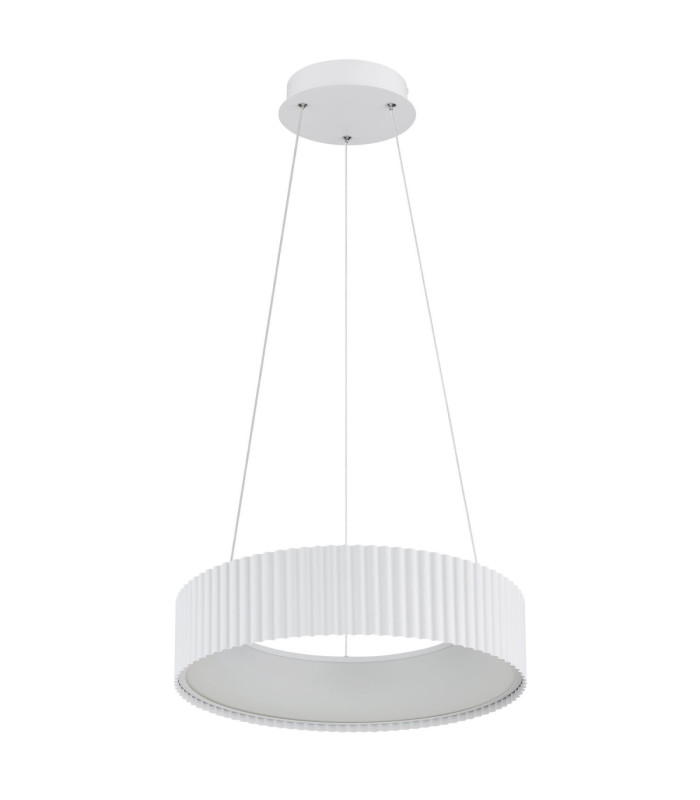 Kemp Integrated LED Cylindrical Pendant Ceiling Light Matt White 2700-4000-6000K-2