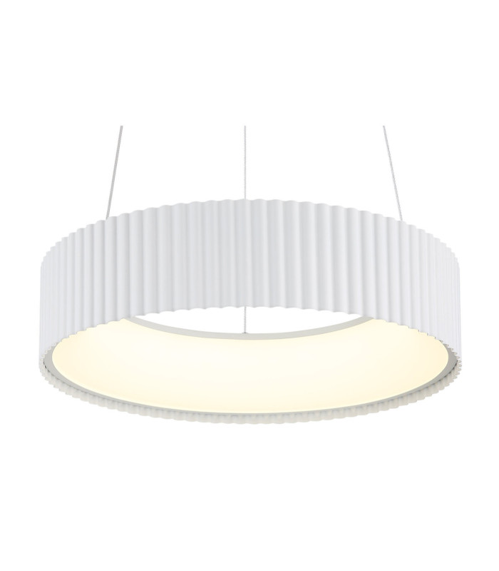 Kemp Integrated LED Cylindrical Pendant Ceiling Light Matt White 2700-4000-6000K-3