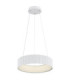 Kemp Integrated LED Cylindrical Pendant Ceiling Light Matt White 2700-4000-6000K-8