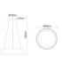 Kemp Integrated LED Cylindrical Pendant Ceiling Light Matt White 2700-4000-6000K-9