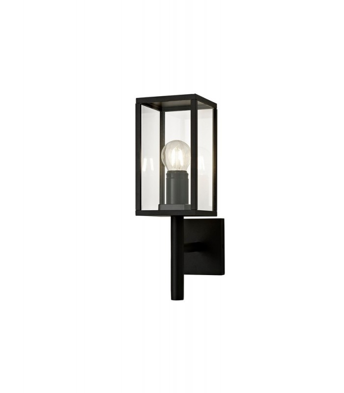 Upward Wall Lamp, 1 x E27, IP54, Graphite Black - 1