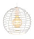 Nesa 28cm Wire Frame Pendant Ceiling Light Matt White 1x E27-3