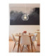 Nesa 28cm Wire Frame Pendant Ceiling Light Matt White 1x E27-6