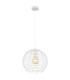 Nesa 35cm Wire Frame Pendant Ceiling Light Matt White 1x E27-1