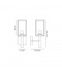 Upward Wall Lamp, 1 x E27, IP54, Graphite Black - 2