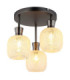 Brokana Shade Cluster Ceiling Light Matt Gunmetal 3x E14-1