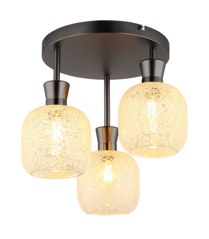 Brokana Shade Cluster Ceiling Light Matt Gunmetal 3x E14-1