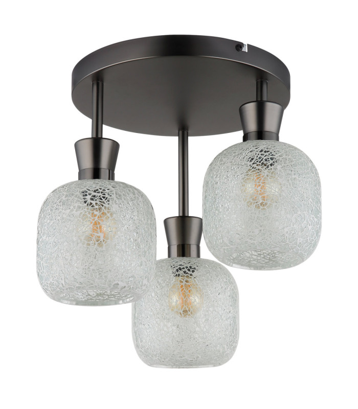 Brokana Shade Cluster Ceiling Light Matt Gunmetal 3x E14-2