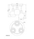 Brokana Shade Cluster Ceiling Light Matt Gunmetal 3x E14-7