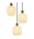 Brokana Cluster Pendant Ceiling Light Matt Gunmetal 3x E14-3