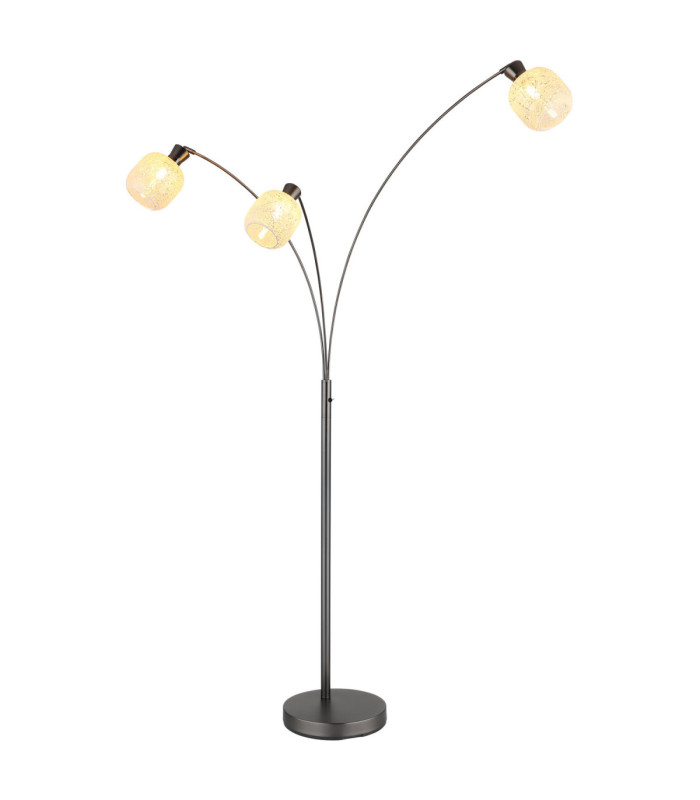 Brokana Multi Arm Floor Lamp Matt Gunmetal 3x E14-1