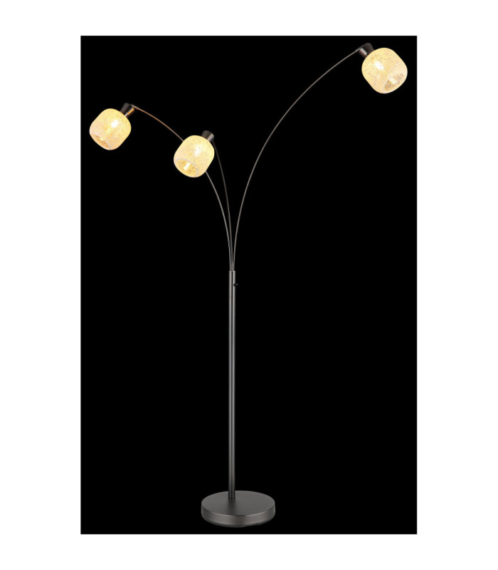 Brokana Multi Arm Floor Lamp Matt Gunmetal 3x E14-4