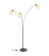 Brokana Multi Arm Floor Lamp Matt Gunmetal 3x E14-5