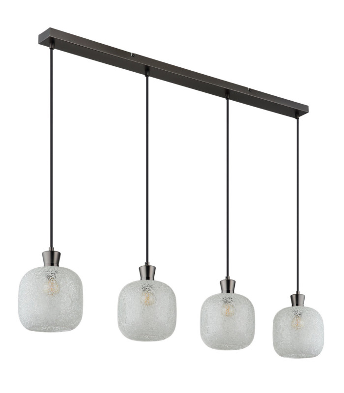 Brokana Bar Pendant Ceiling Light Matt Gunmetal 4x E14-2