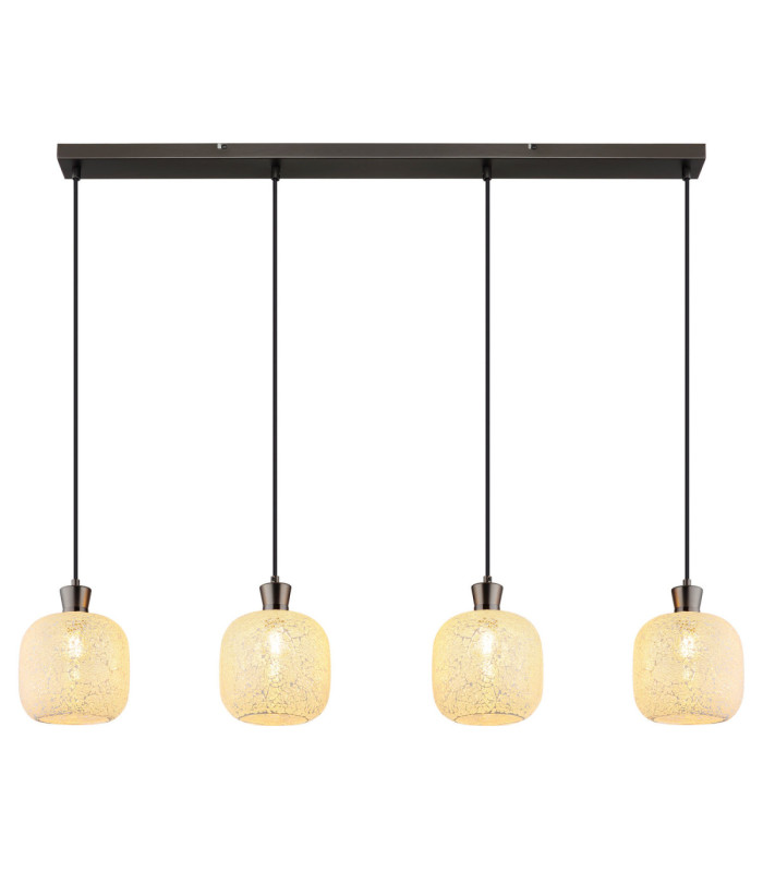 Brokana Bar Pendant Ceiling Light Matt Gunmetal 4x E14-3