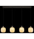 Brokana Bar Pendant Ceiling Light Matt Gunmetal 4x E14-6