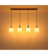 Brokana Bar Pendant Ceiling Light Matt Gunmetal 4x E14-7