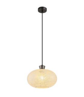 Brokana Spherical Pendant Ceiling Light Matt Gunmetal 1x E27-1