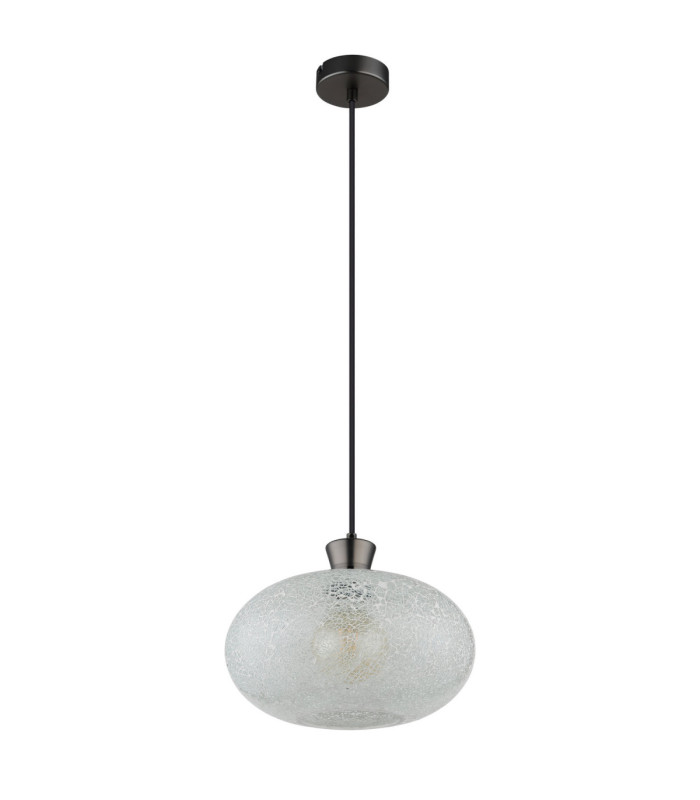 Brokana Spherical Pendant Ceiling Light Matt Gunmetal 1x E27-2