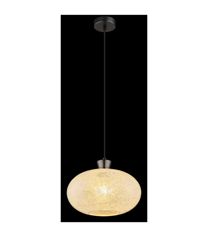 Brokana Spherical Pendant Ceiling Light Matt Gunmetal 1x E27-5