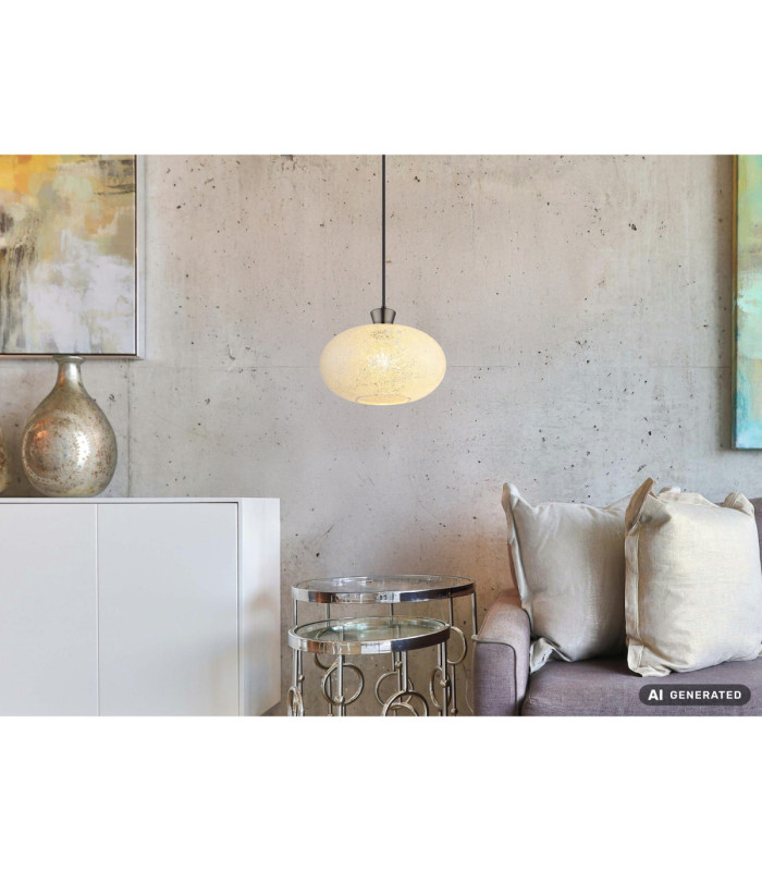 Brokana Spherical Pendant Ceiling Light Matt Gunmetal 1x E27-7