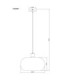 Brokana Spherical Pendant Ceiling Light Matt Gunmetal 1x E27-8