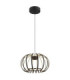 Ribbon Integrated Led Pendant Ceiling Light Matt Black 3000K-1
