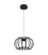 Ribbon Integrated Led Pendant Ceiling Light Matt Black 3000K-2