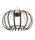 Ribbon Integrated Led Pendant Ceiling Light Matt Black 3000K-3