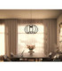Ribbon Integrated Led Pendant Ceiling Light Matt Black 3000K-5