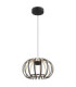 Ribbon Integrated Led Pendant Ceiling Light Matt Black 3000K-7