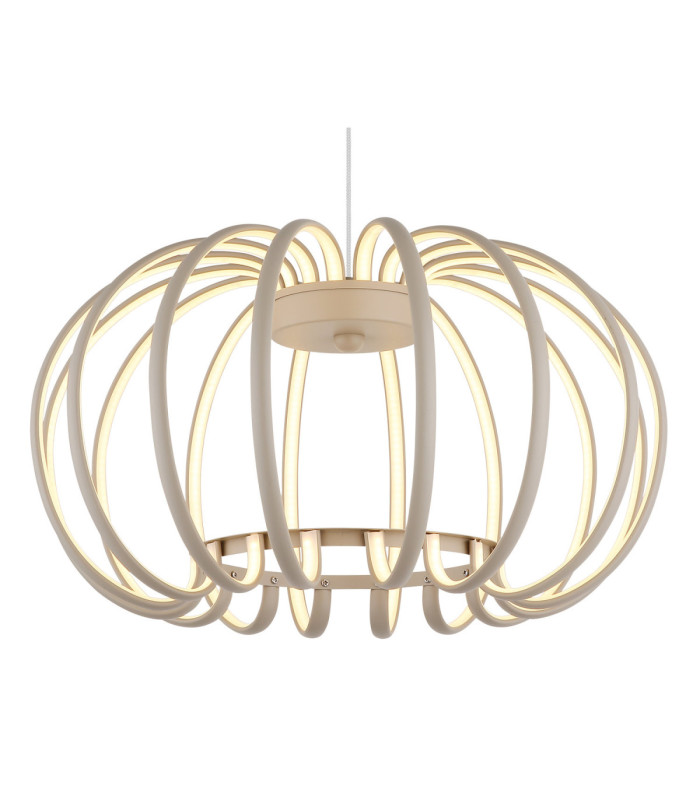 Ribbon Integrated Led Pendant Ceiling Light Matt Sand Colour 3000K-3