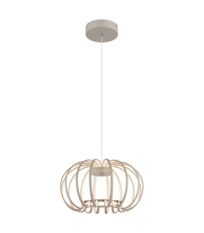 Ribbon Integrated Led Pendant Ceiling Light Matt Sand Colour 3000K-7