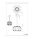 Ribbon Integrated Led Pendant Ceiling Light Matt Sand Colour 3000K-8