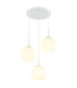 Andre Cluster Pendant Ceiling Light Matt White 3x E27-1