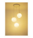 Andre Cluster Pendant Ceiling Light Matt White 3x E27-3