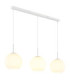 Andre Bar Pendant Ceiling Light Matt White 3x E27-1