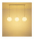 Andre Bar Pendant Ceiling Light Matt White 3x E27-4