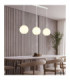 Andre Bar Pendant Ceiling Light Matt White 3x E27-5