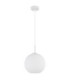 Andre Globe Pendant Ceiling Light Matt White 1x E27-2