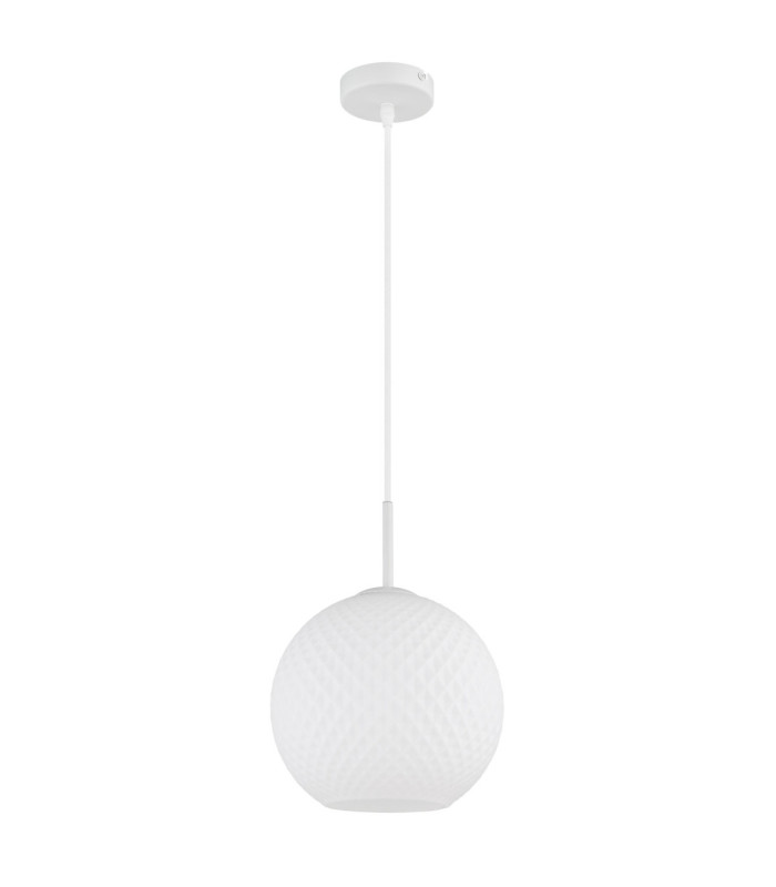 Andre Globe Pendant Ceiling Light Matt White 1x E27-2