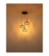 Greys Cluster Pendant Ceiling Light Matt Black 3x E27-5